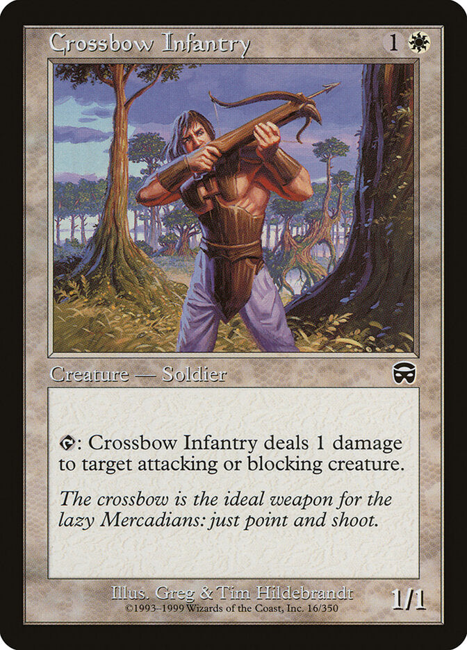 Crossbow Infantry 16 - Mercadian Masques MTG card