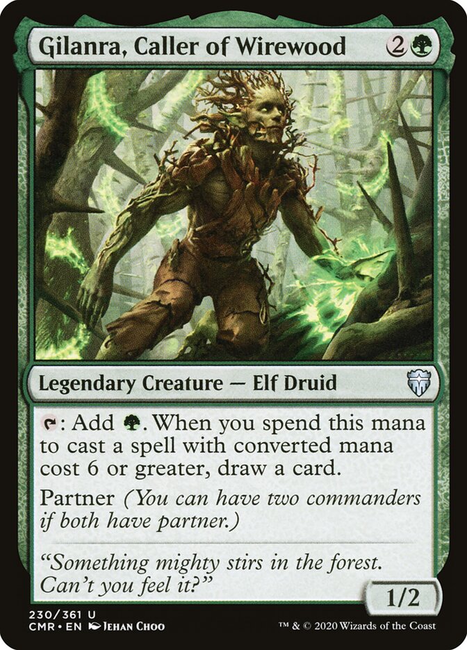 Gilanra, Caller of Wirewood 230 - Commander Legends MTG card