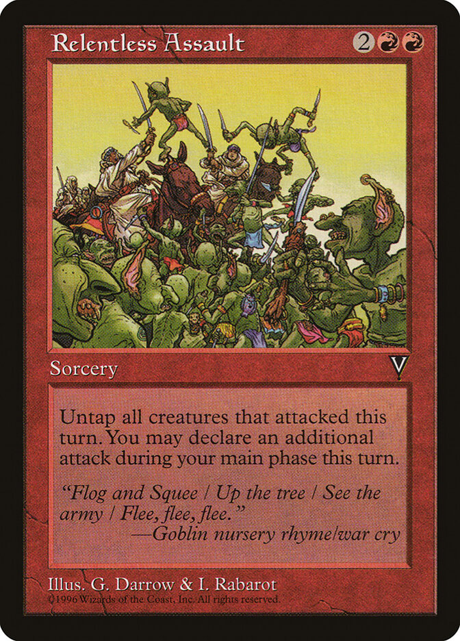 Relentless Assault 91 - Visions MTG card
