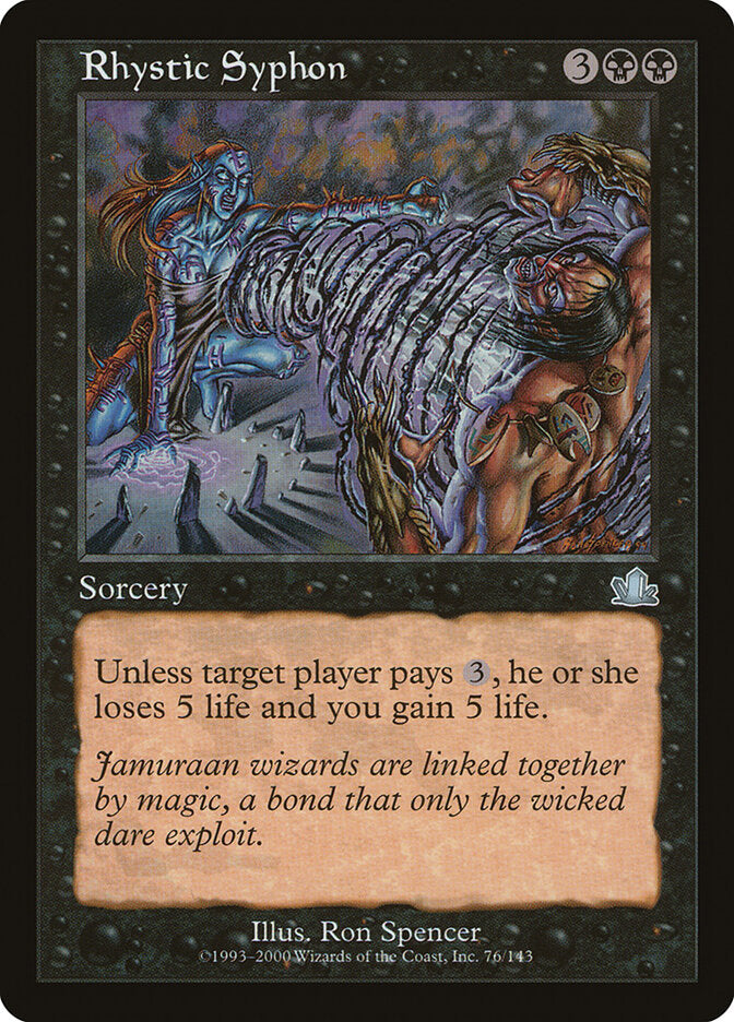 Rhystic Syphon 76 - Prophecy MTG card