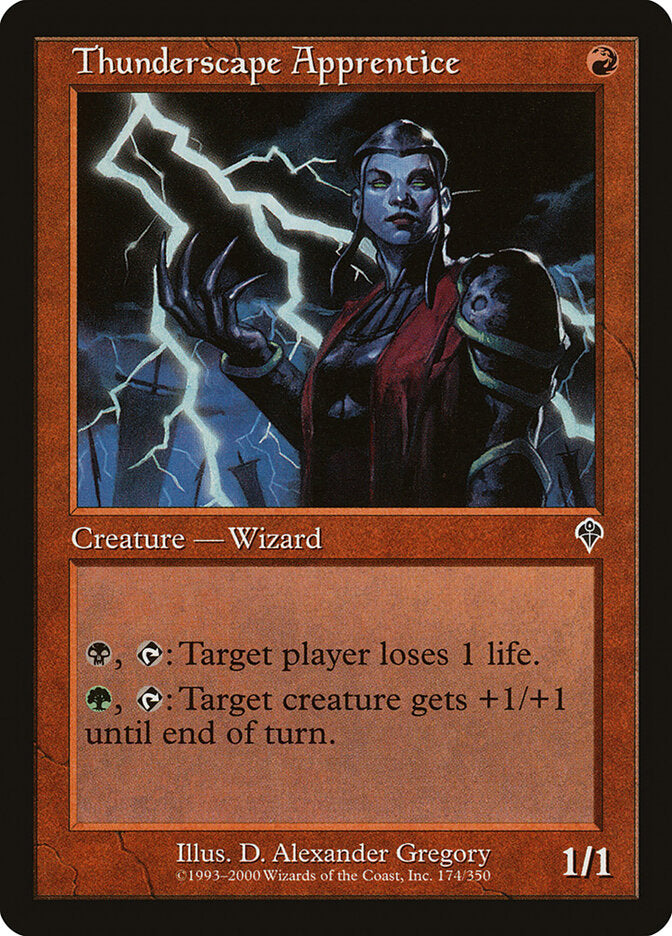 Thunderscape Apprentice 174 - Invasion MTG card