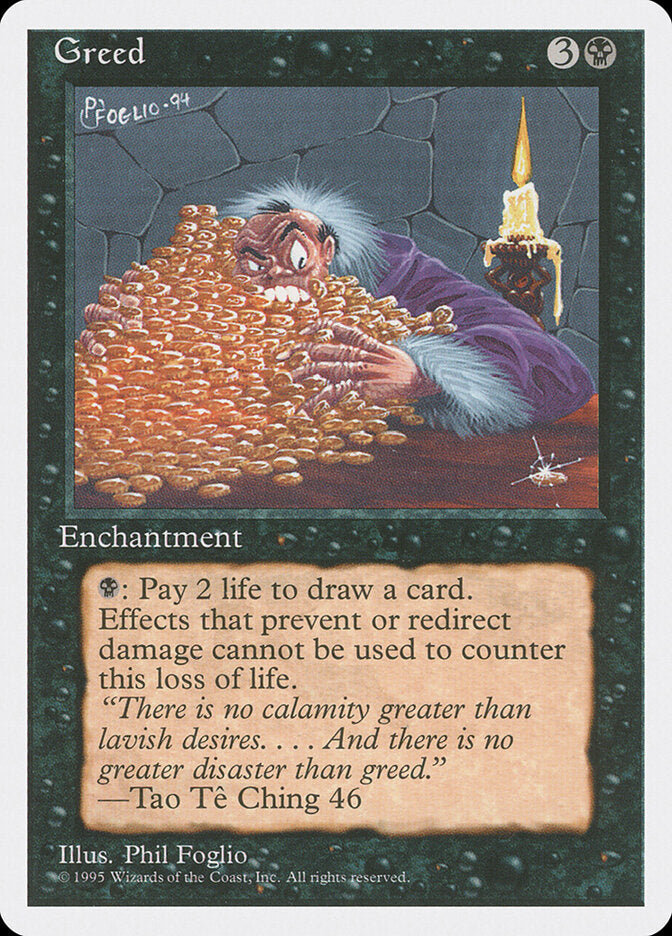 Greed 140 - Fourth Edition MTG card