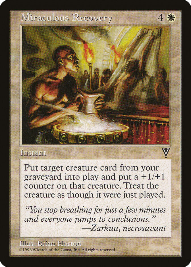 Miraculous Recovery 13 - Visions MTG card