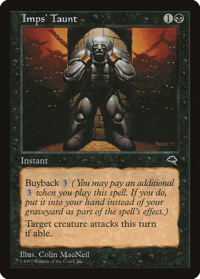 Imps' Taunt 138 - Tempest MTG card