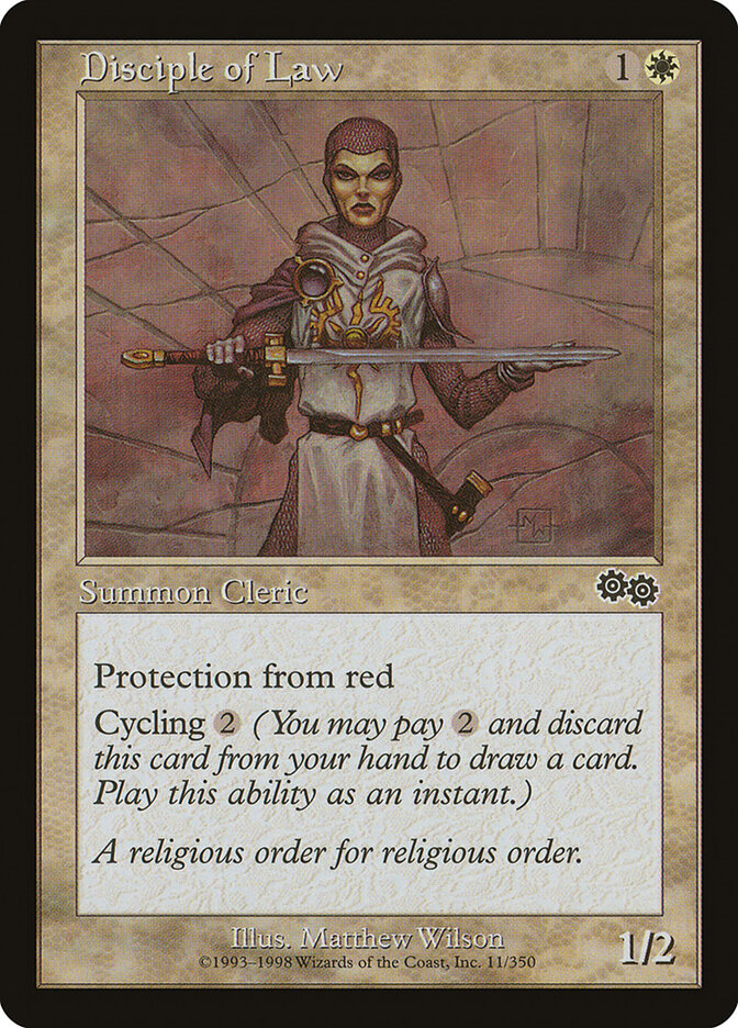 Disciple of Law 11 - Urza's Saga MTG card