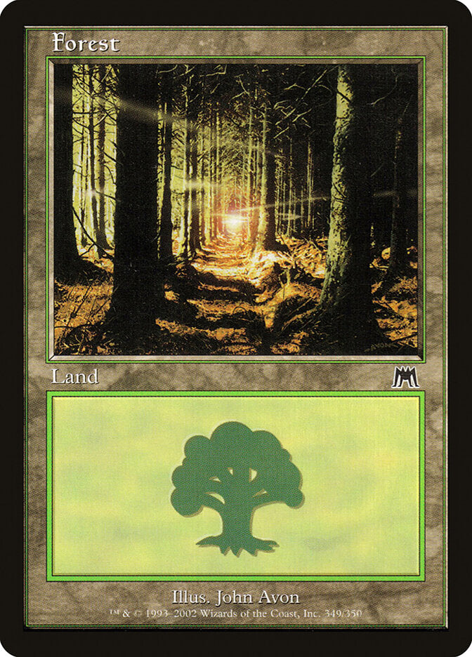 Forest 349 - Onslaught MTG card