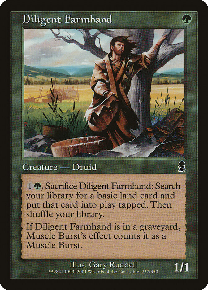 Diligent Farmhand 237 - Odyssey MTG card