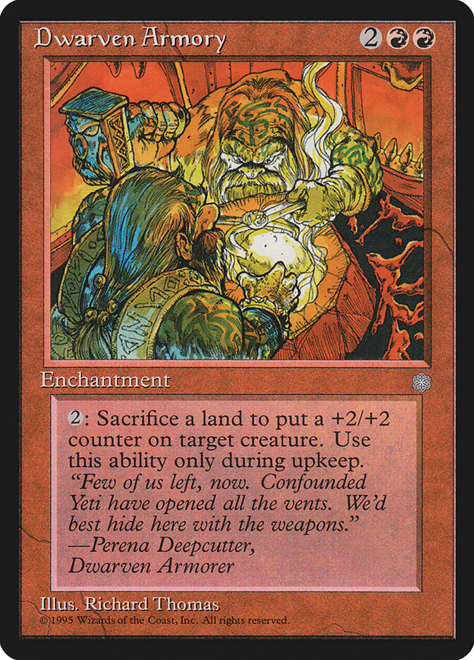 Dwarven Armory 182 - Ice Age MTG card