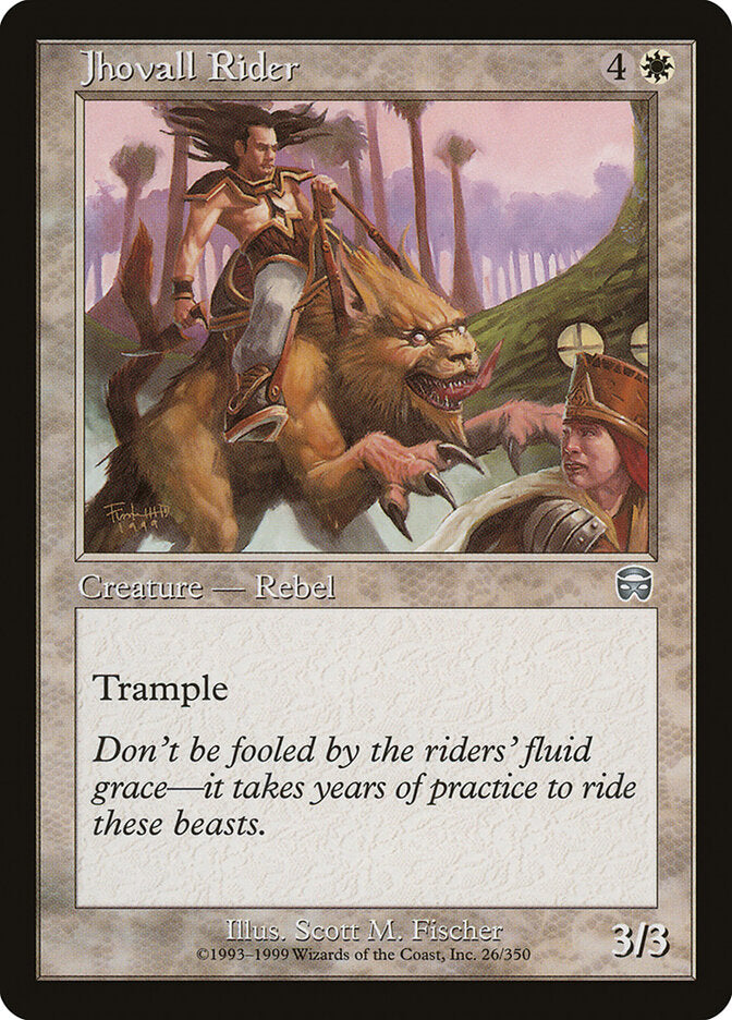 Jhovall Rider 26 - Mercadian Masques MTG card