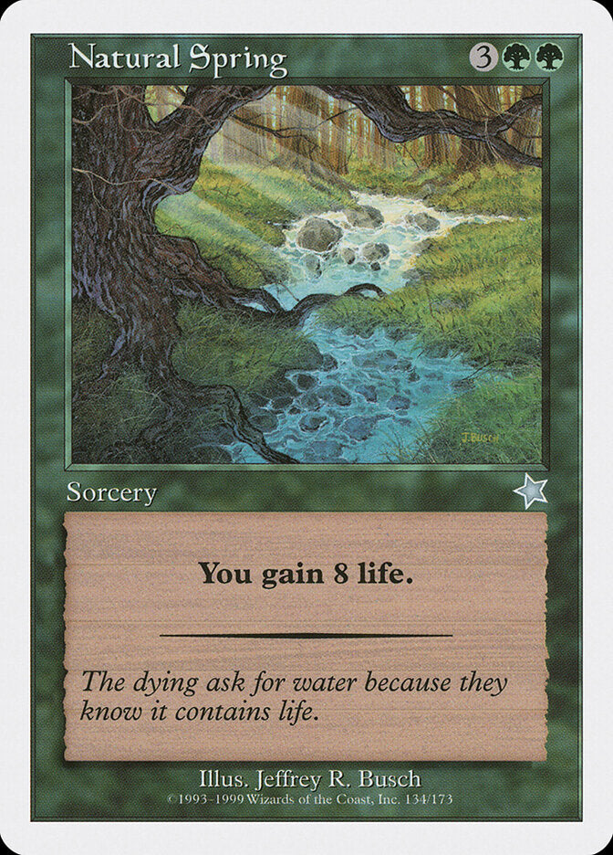 Natural Spring 134 - Starter 1999 MTG card