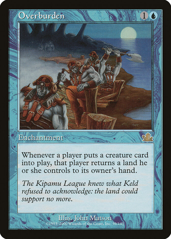 Overburden 39 - Prophecy MTG card
