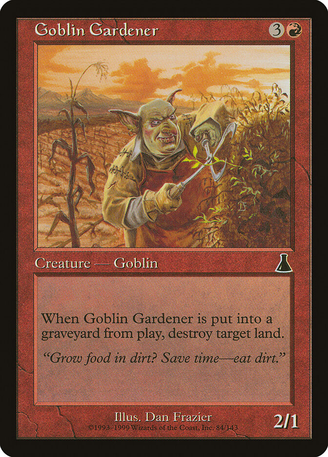 Goblin Gardener 84 - Urza's Destiny MTG card
