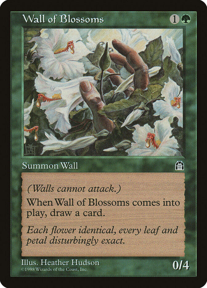 Wall of Blossoms 125 - Stronghold MTG card
