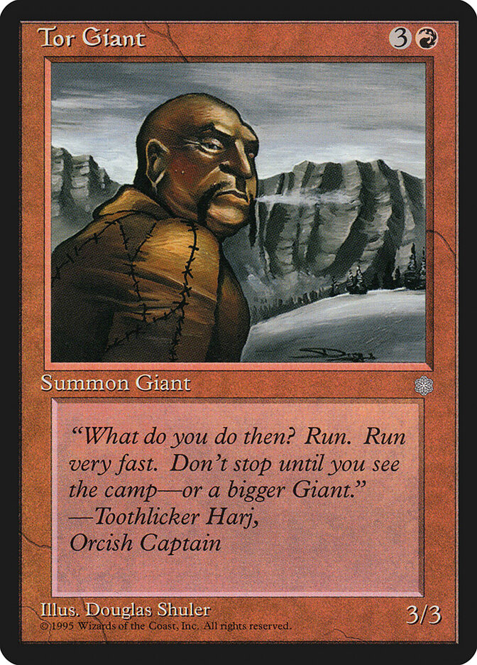 Tor Giant 220 - Ice Age MTG card