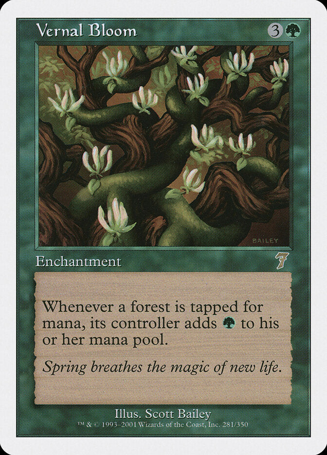 Vernal Bloom 281 - Seventh Edition MTG card