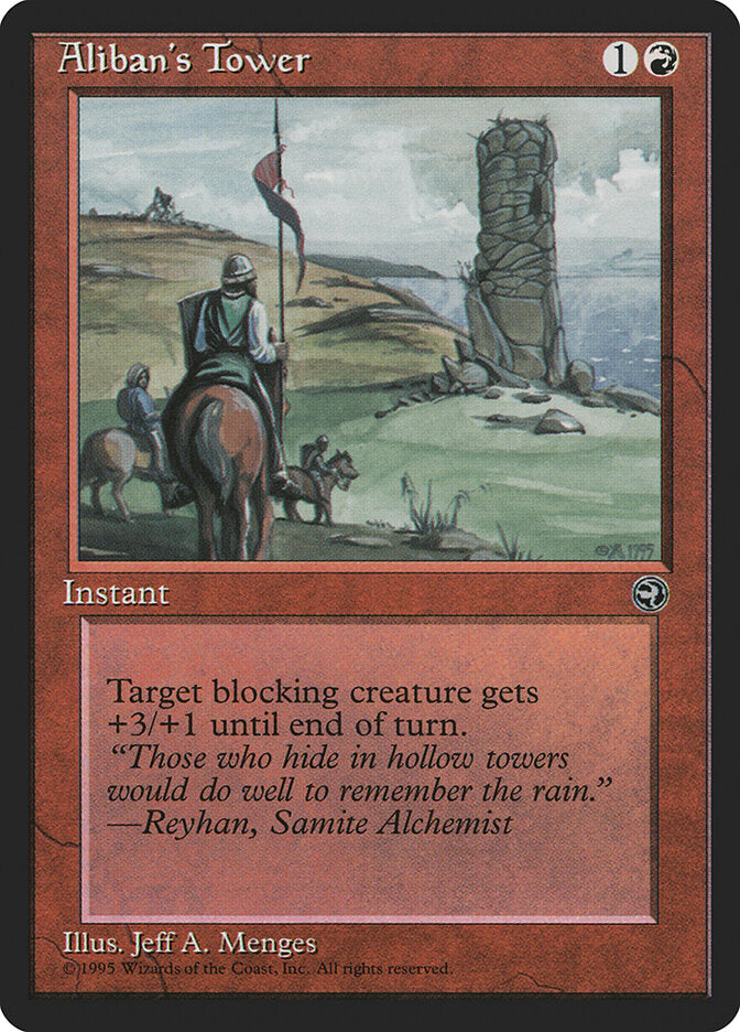 Aliban's Tower 61a - Homelands MTG card