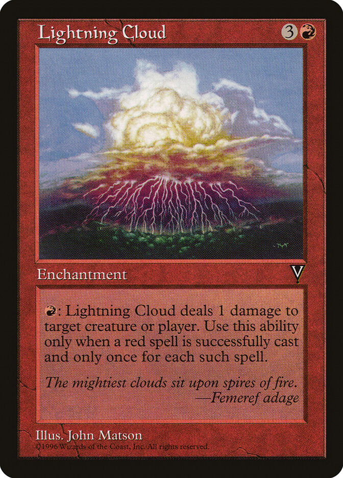 Lightning Cloud 87 - Visions MTG card