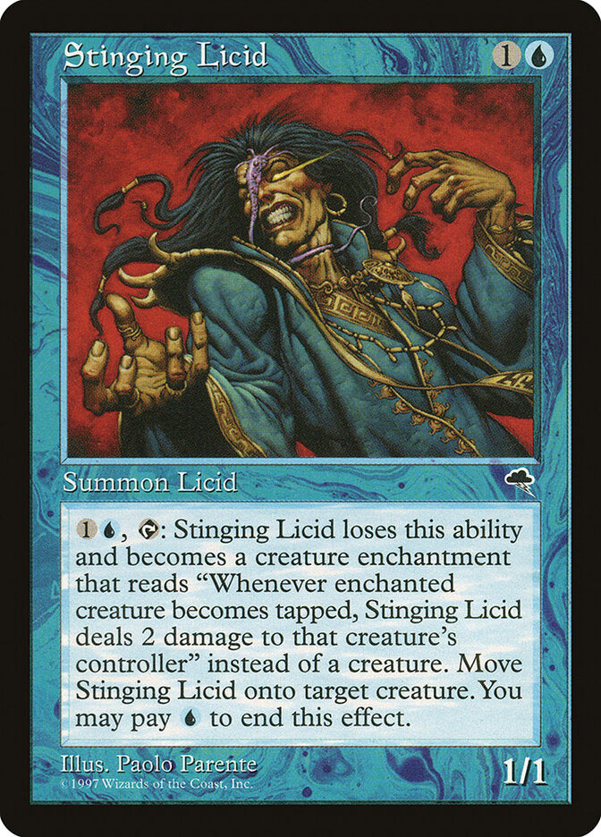 Stinging Licid 91 - Tempest MTG card