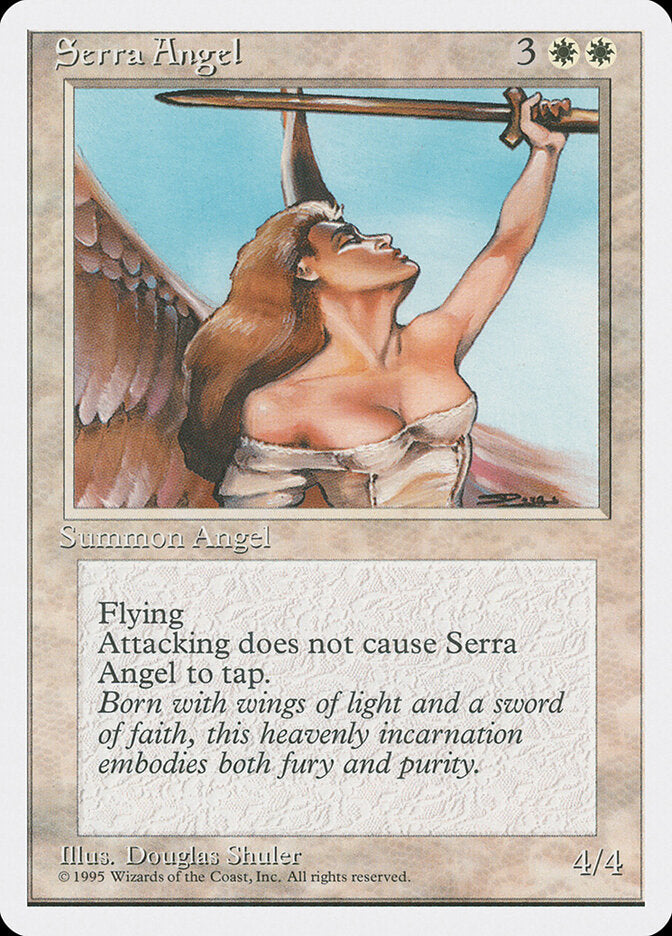 Serra Angel 50 - Fourth Edition MTG card