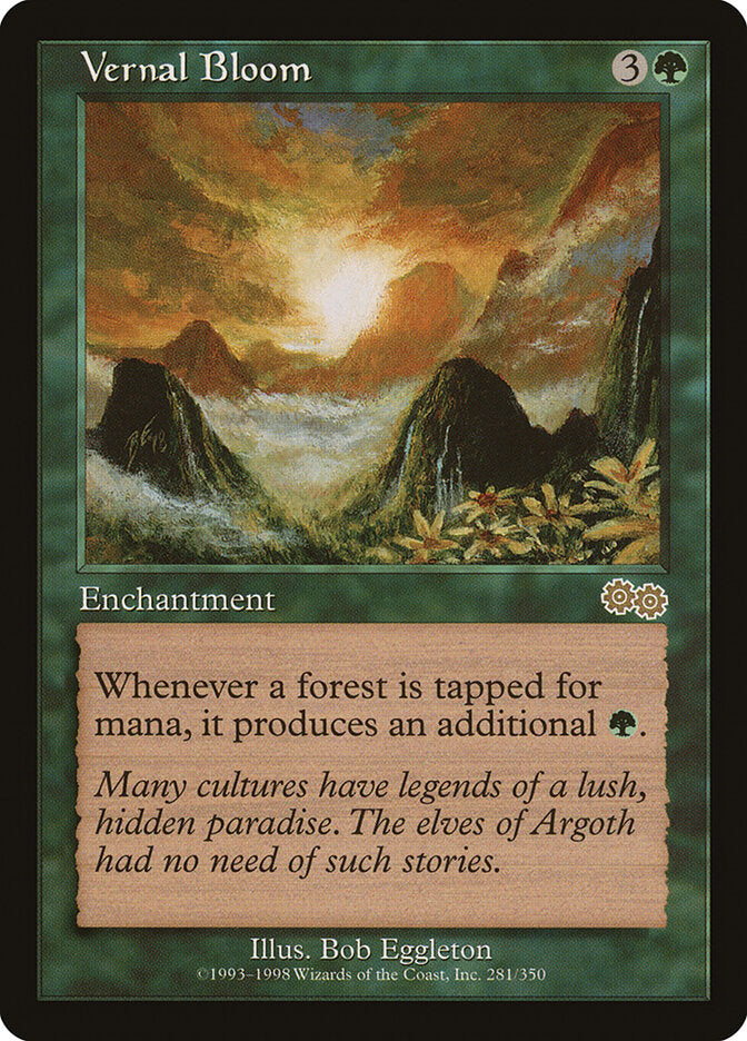 Vernal Bloom 281 - Urza's Saga MTG card
