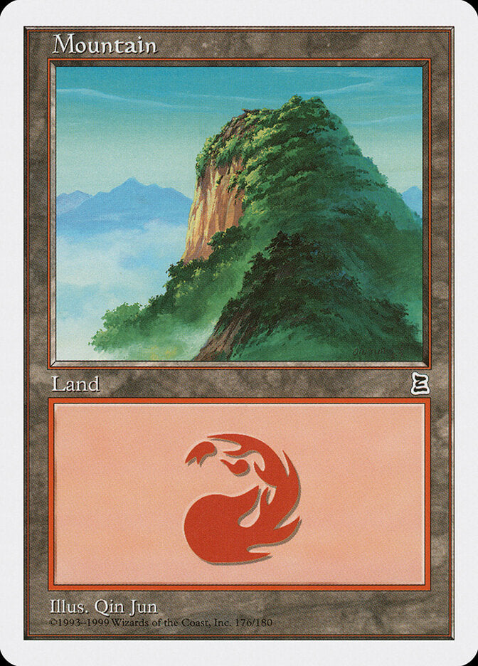 Mountain 176 - Portal Three Kingdoms MTG card