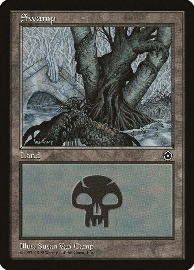 Swamp 157 - Portal Second Age MTG card