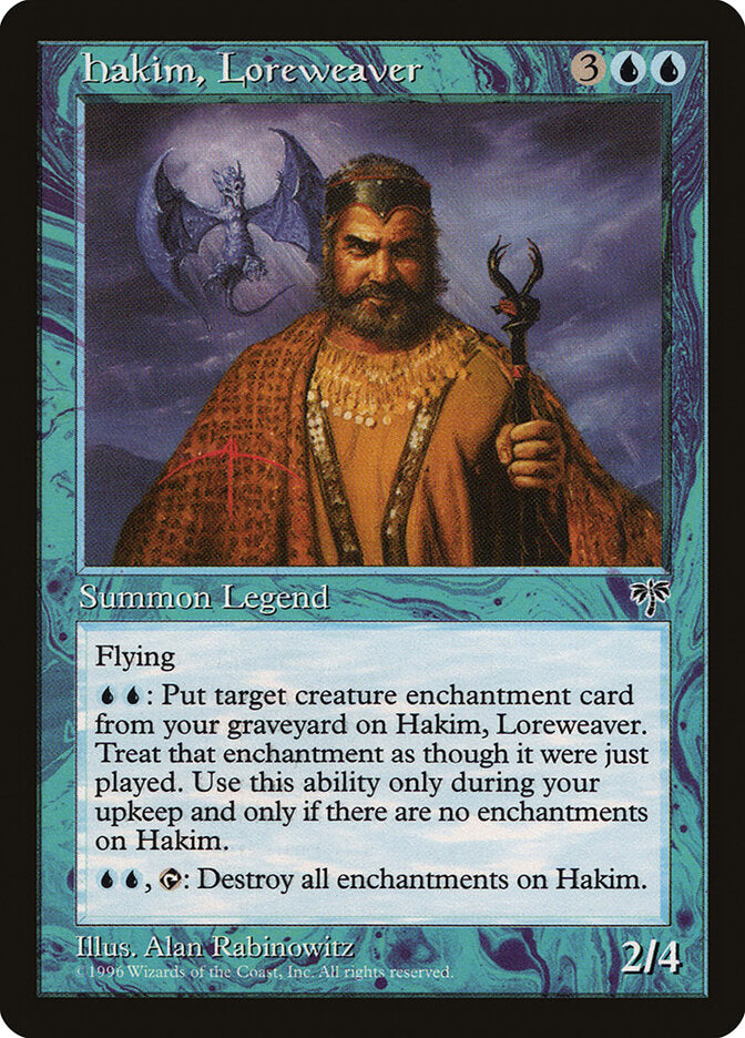 Hakim, Loreweaver 68 - Mirage MTG card