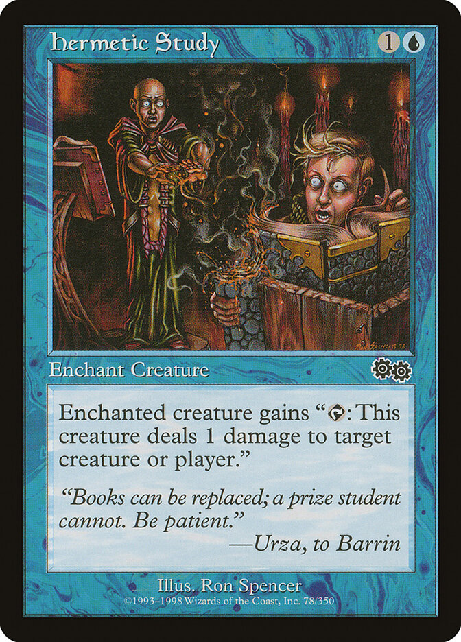 Hermetic Study 78 - Urza's Saga MTG card