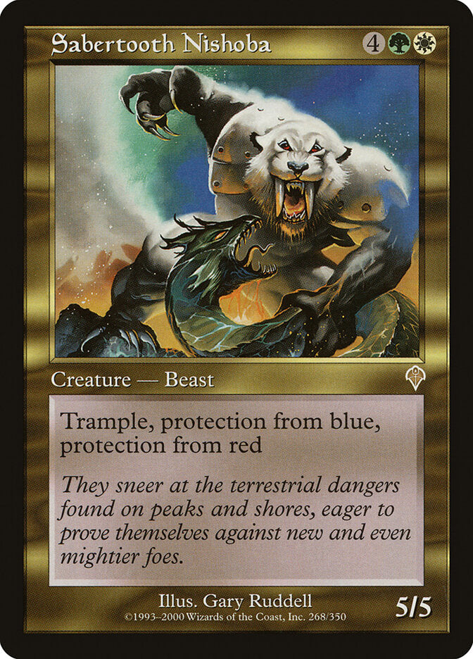 Sabertooth Nishoba 268 - Invasion MTG card