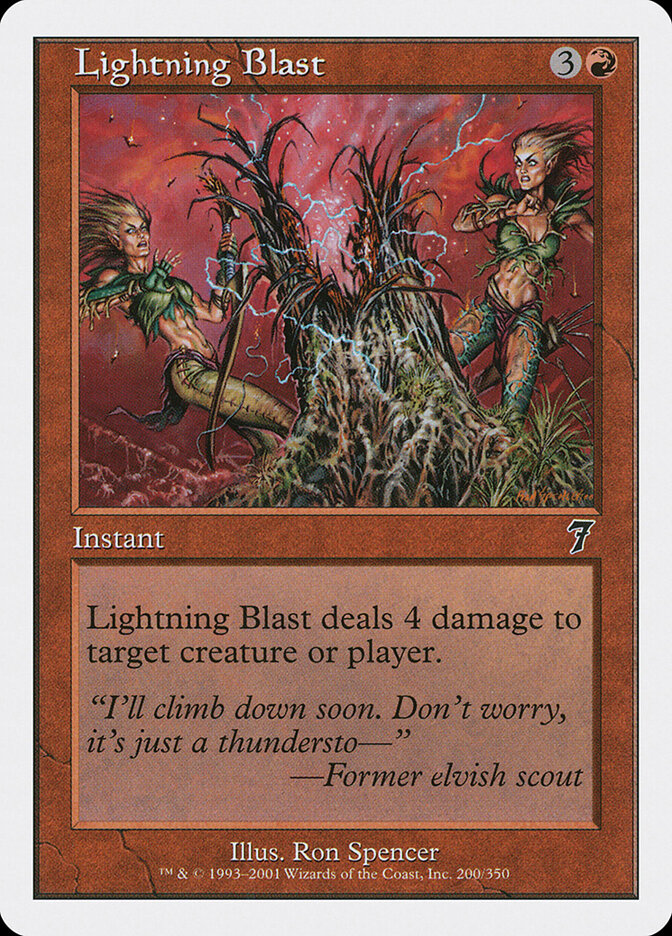 Lightning Blast 200 - Seventh Edition MTG card