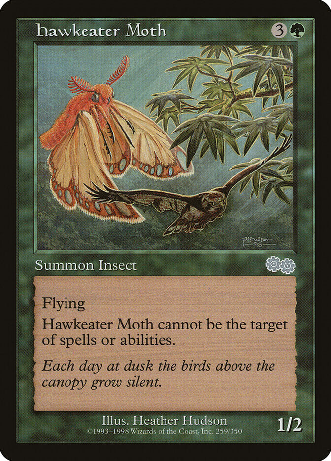 Hawkeater Moth 259 - Urza's Saga MTG card