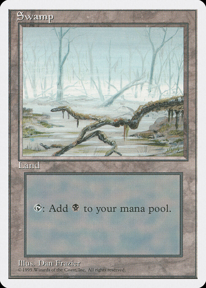 Swamp 370 - Fourth Edition MTG card