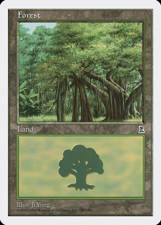 Forest 180 - Portal Three Kingdoms MTG card