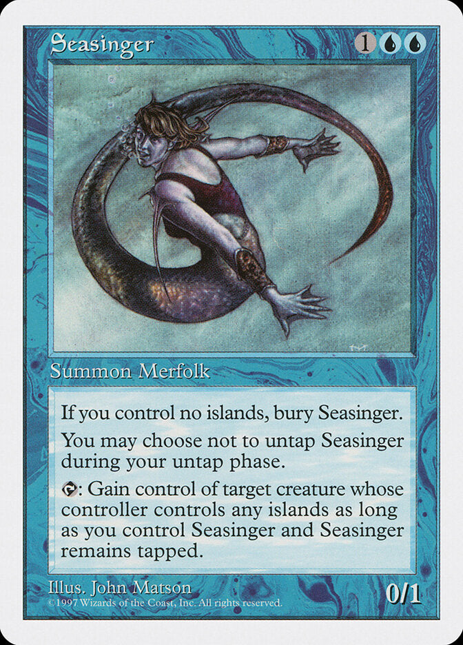 Seasinger 121 - Fifth Edition MTG card