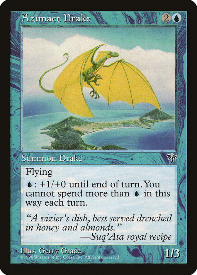 Azimaet Drake 53 - Mirage MTG card