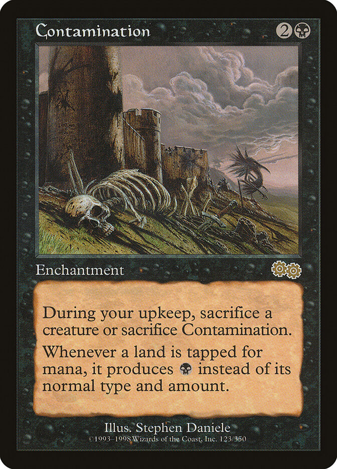 Contamination 123 - Urza's Saga MTG card