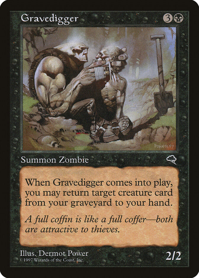 Gravedigger 137 - Tempest MTG card