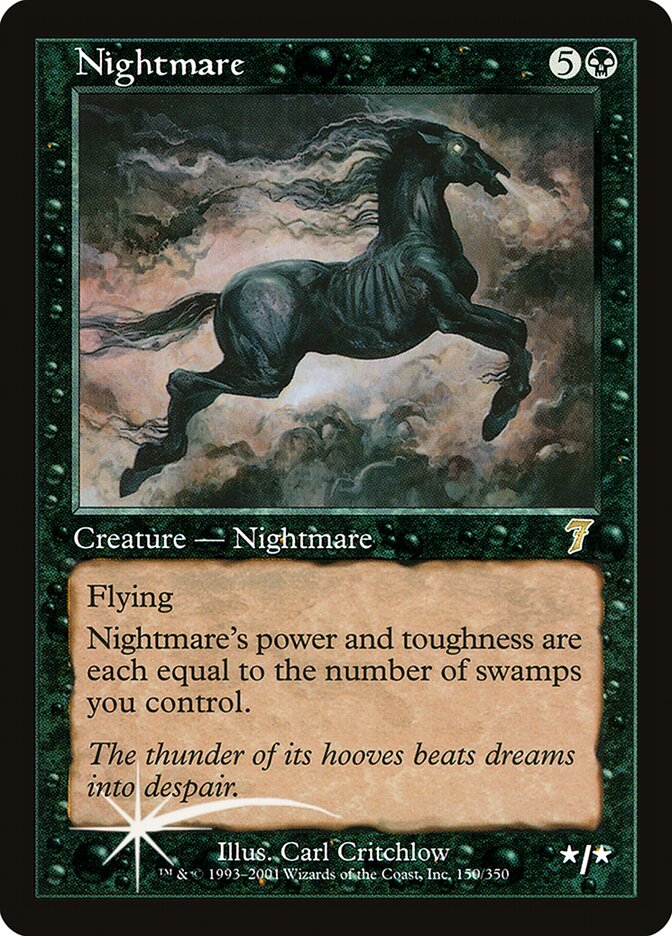 Nightmare 150★ - Seventh Edition MTG card