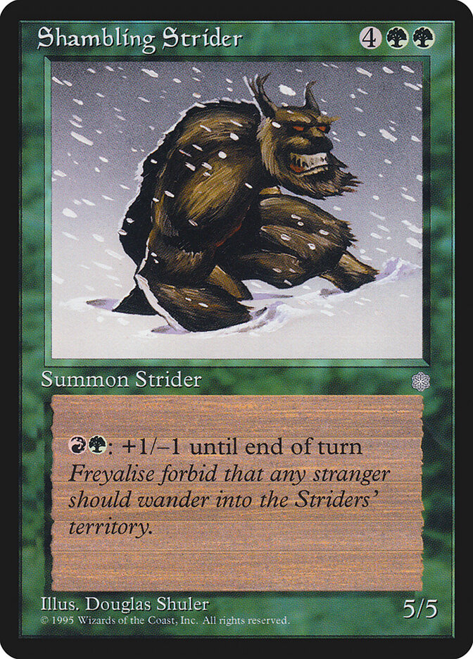 Shambling Strider 263 - Ice Age MTG card