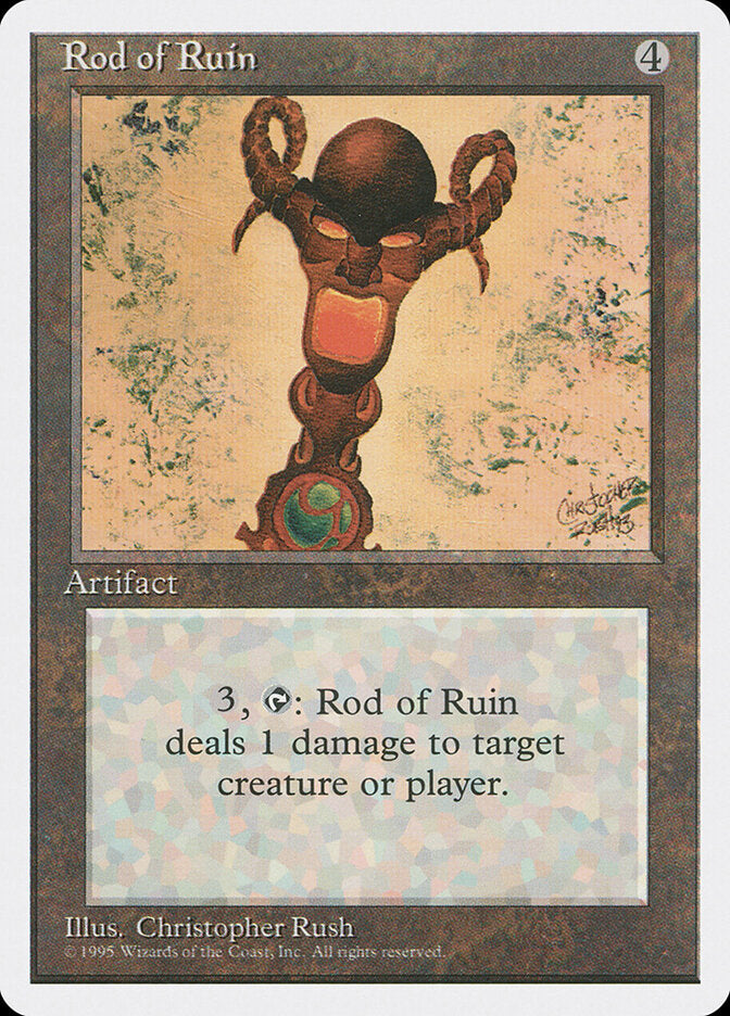 Rod of Ruin 344 - Fourth Edition MTG card