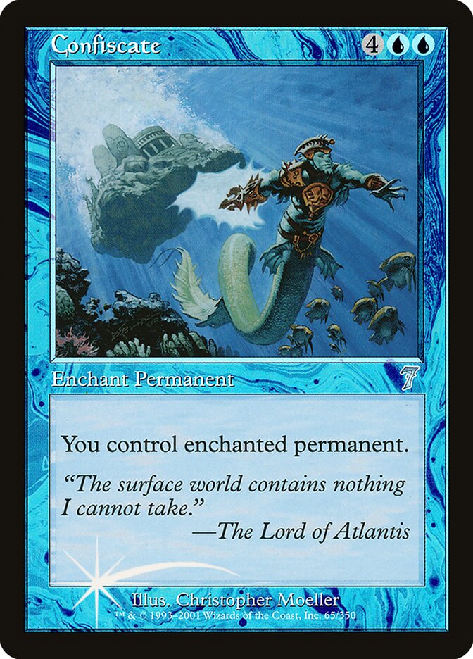 Confiscate 65★ - Seventh Edition MTG card