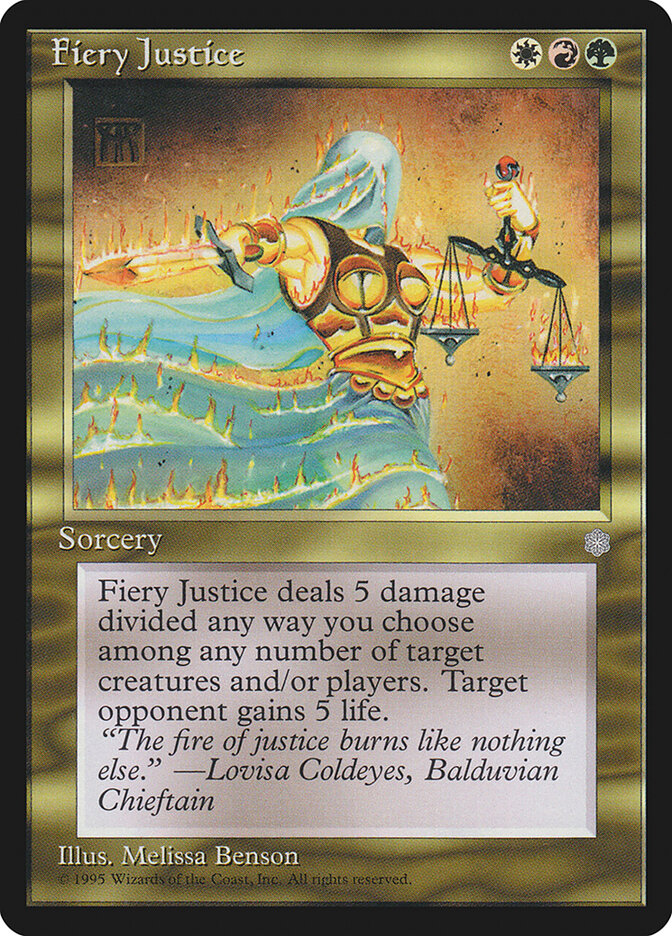 Fiery Justice 288 - Ice Age MTG card