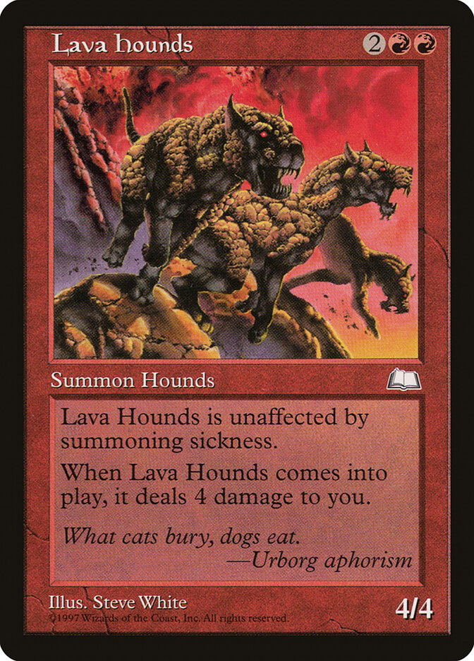 Lava Hounds 109 - Weatherlight MTG card