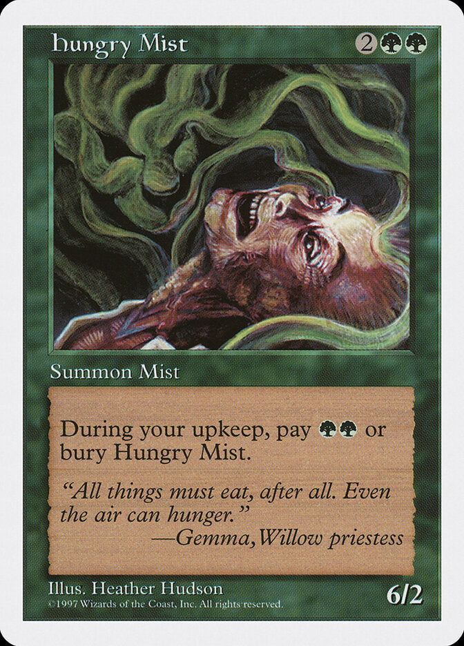Hungry Mist 302 - Fifth Edition MTG card