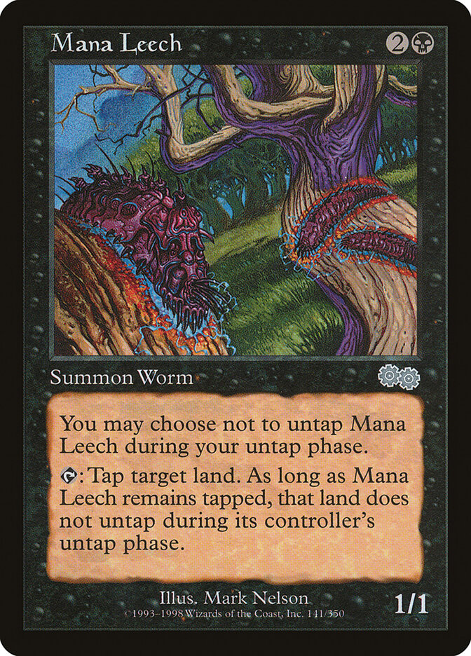 Mana Leech 141 - Urza's Saga MTG card