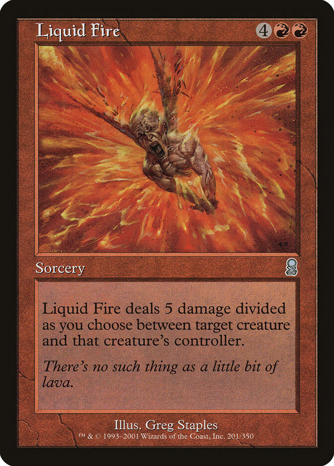 Liquid Fire 201 - Odyssey MTG card