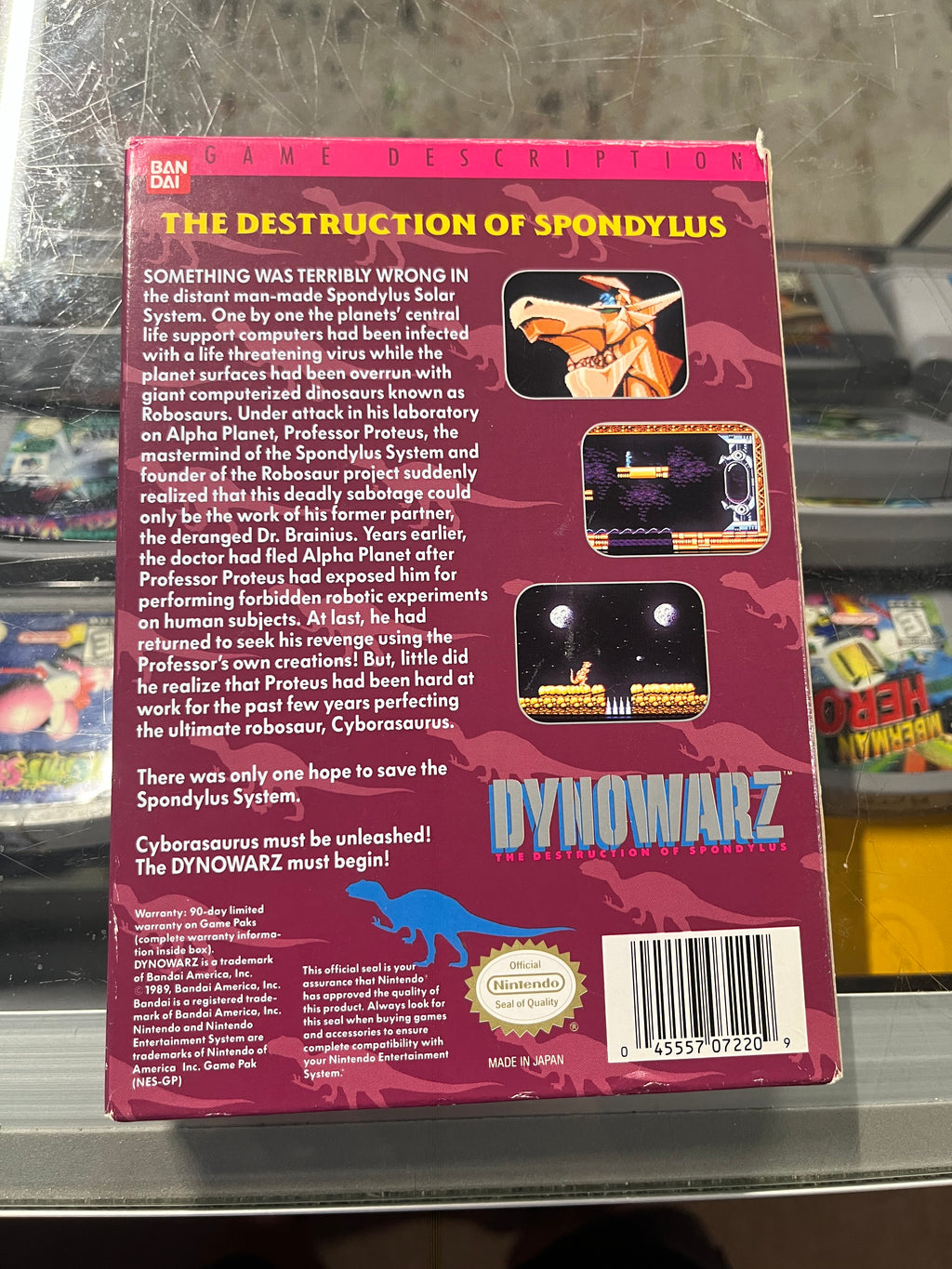 Dynowarz the Destruction of Spondylus – NES Classic