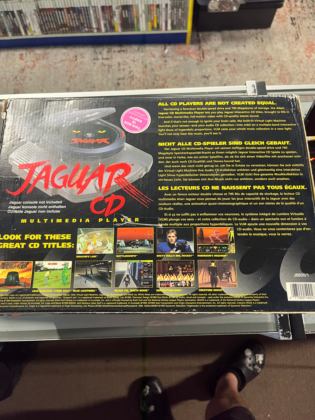 Atari Jaguar CD Compact Digital Media Player