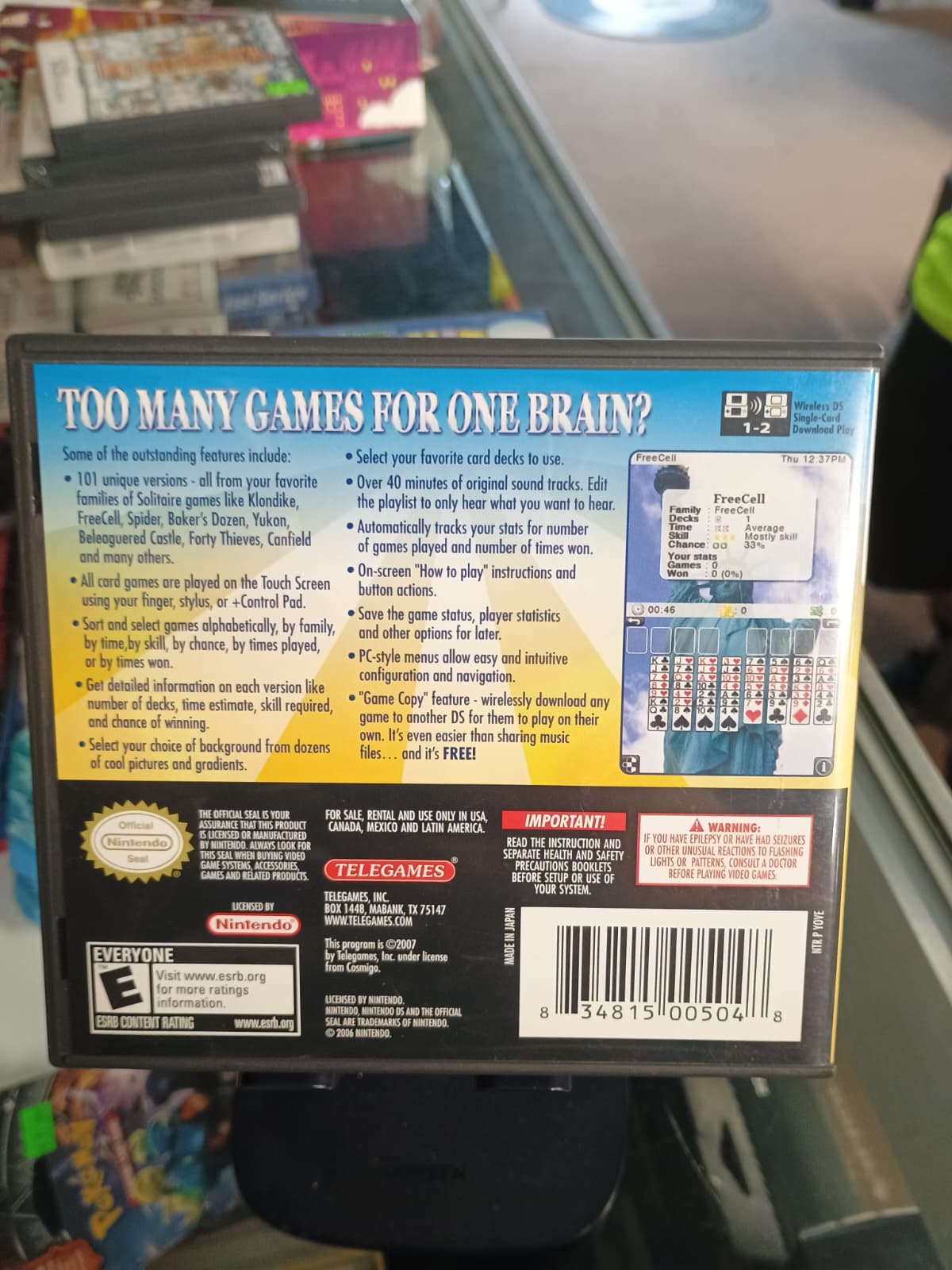 Solitaire Overload - Nintendo DS Classic