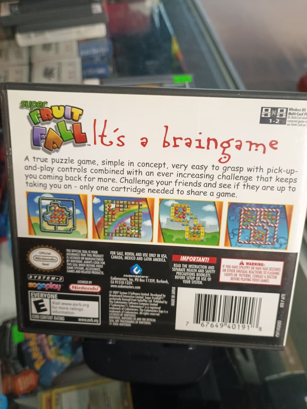 Super Fruit Fall - Sealed - Nintendo DS Classic